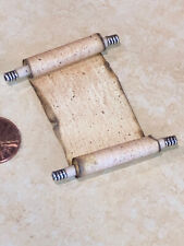 Miniature TINY agedBlank parchment Scroll Magic WitchWizard Dollhouse apothecary picture