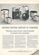 1962 Kodak Retina Reflex III Camera Golf - Vintage Advertisement Print Ad J379 picture
