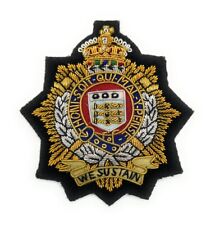 Badge Royal Logistics Corps Blazer Badge RLC Blazer Badge New Kings Crown R2647 picture