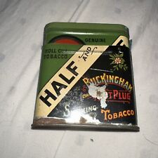 VINTAGE ADVERTISING EMPTY HALF AND HALF VERTICAL POCKET TOBACCO TIN   M-640 picture