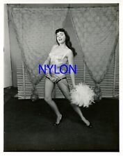 RARE BETTIE PAGE VINTAGE 1950's 4 x 5 PHOTOGRAPH BY ARNOLD KOVACS picture