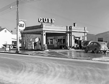 1940 Gas Station Eloy Arizona Vintage Old Photo 8.5