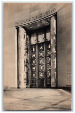 Main Entrance Ingersoll Memorial Brooklyn Public Library New York NY Postcard picture