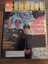 FIRE COMMAND JUNE 1988 REPORT ON FIREFIGHTER FATALITIES MAGAZINE RARE VTG picture
