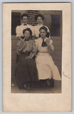 Young Ladies School College Defiance Ohio OH RPPC Vtg Photo Postcard 1908 picture