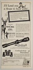 1955 Print Ad Bushnell Rifle Scopes Buck Deer Pasadena,California picture