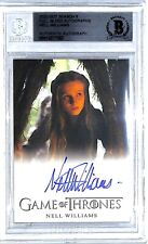 2020 Game Of Thrones NELL WILLIAMS Cersei Lannister Signed Auto Card BAS Slabbed picture