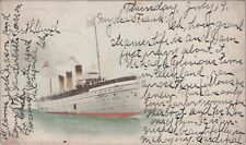 Luxury Liner, North Land Passenger Ship,1900 Private Mailing Card to Heidelberg picture