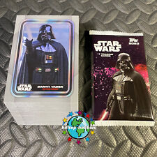 2023 TOPPS STAR WARS FLAGSHIP TRADING CARDS COMPLETE 100-CARD BASE SET +WRAPPER picture