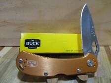 NIB Buck USA Spitfire 722 Folding Pocket Knife In Orange - 7453 picture