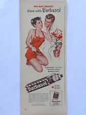 Vintage 1949 barbasol print ad.  original item picture