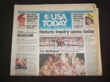 1998 NOVEMBER 19 USA TODAY NEWSPAPER - HISTORIC INQUIRY OPENS TODAY - NP 7968 picture
