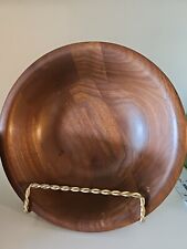 Set Of 4 Wooden Walnut Bowls picture