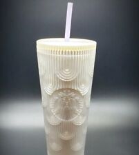 New Starbucks 2023 Spring White Mermaid Cold Cup Tumbler 24oz picture