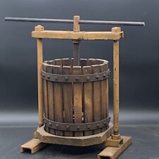 Vintage Apple Cider Press Wood and Metal In Working Order Wine Moonshine Farm picture