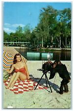 c1960's Maxine Gillette Monkey Shines At Silver Springs Florida FL Postcard picture