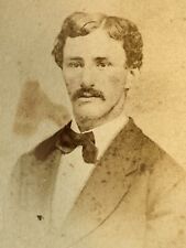 Harrisburg Pennsylvania CDV Handsome Man Mustache LeRue Lemur Vignette 1860's D8 picture