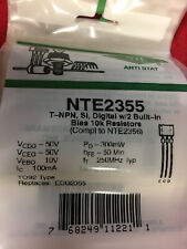 NTE2355  NPN - Pre-Biased 50 V 100 mA 250 MHz 300 mW Through Hole TO-92S 5 PCS picture