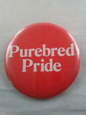 Vtg PUREBRED PRIDE Dog Puppy Breeder Seller  pin button pinback *ee2 picture