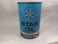 Vintage Motor Oil PERTAMINA MESRAN STAR OIL Mercedes benz Oil Nos Just Cans picture