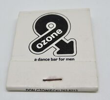 Ozone Gay Dance Bar For Men Chicago 112 W. Hubbard St. Illinois FULL Matchbook picture