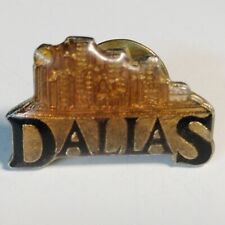Vintage DALLAS City Skyline Souvenir Lapel Pin ~ Texas Collectible picture
