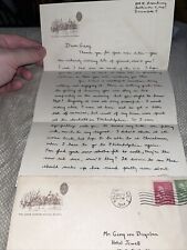 Vintage 1944 Letter to Ice Skating Champion from Johns Hopkins Medical School picture