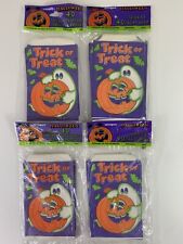 New Vintage Halloween Paper Trick or Treat Candy Loot Bags 4 Packs (Lot of 160) picture