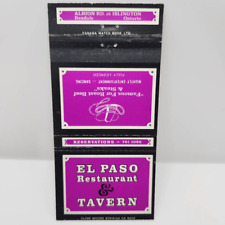 Vintage Matchcover El Paso Restaurant & Tavern Rexdale Ontario Canada picture
