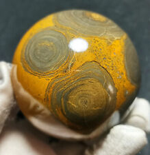 RARE 291g Natural Polished Money Banded Agate Crystal Sphere Ball Healing YX322 picture