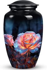10 Inch Flower Urn Cremation For Human Ashes Keepsake Adult Urns Male Female Urn picture