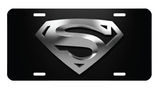 Superman Emblem - Gloss Aluminum Front Car Truck Tag License Plate picture