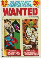 Wanted, The World's Most Dangerous Villains (1972) #9 VF. Stock Image picture