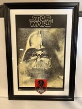 Star Wars 1977 Darth Vader Print With Custom Framed With Patch 15