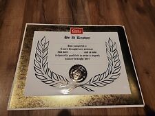 Vintage Adolph Coors Beer Qualified Draught Beer seminar Gold leaf certificate  picture