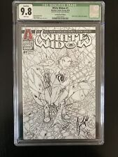 Absolute Comics White Widow #1 (2019)  Sketch Varriant CGC 9.8 Signed Qualified  picture