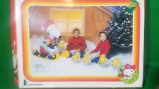 Rare Vintage 1989 Inflatable Intex Peanuts Snoopy Woodstock Christmas Sleigh Set picture
