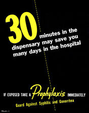 30 Minutes In The Dispensary - Prophylaxis - 1940 World War II Propaganda Magnet picture