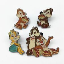 Shanghai Disney Pin SHDL 2023 Game Prize Pin Chip and Dale Happy set of 4 pins picture