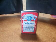 Vintage My Lite Budweiser Flip Top Windproof Lighter Made In Korea Working picture