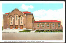 Postcard IA Clark College Dubuque Iowa Auditorium Gymnasium Natatorium picture