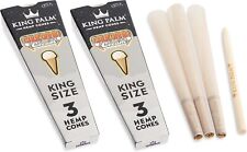 King Palm | King Size | California Cream | 2 Packs of 3 Each = 6 Rolls picture