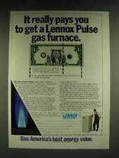 1985 Lennox Pulse Gas Furnace Ad - It really pays you to get a Lennox Pulse gas picture