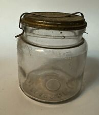 Vintage 1906 Kerr Glass CO. Economy Mason Jar Metal Lid and Clamp Portland, ORE picture