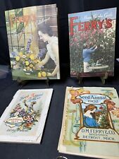 Vintage. 4 Years Of Ferry-Morse Home Garden Seed Co 1880/1902/1937/1949 picture