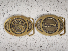 Master Cool Brass Buckles Lot Of 2 picture