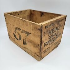 Vintage Heinz 57 Cream of Tomato Soup Wooden Crate (Rare) picture