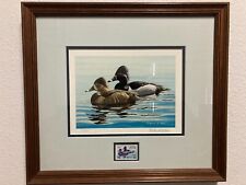 1985 Richard Wilson Duck Stamp & Print #9/950, UV Glass, 15.5x17.5 Custom Frame picture