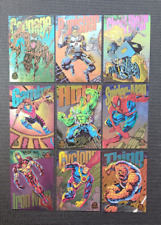 1994 Marvel Universe - Power Blast  (Rainbow) - 9 Card Complete Set picture