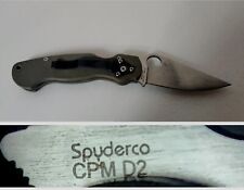 Very Rare* Spyderco CPM D2 (Collectors item) Made in USA picture